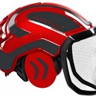 Casco PFANNER Protos Integral Forest senza sottogola Rosso e Nero