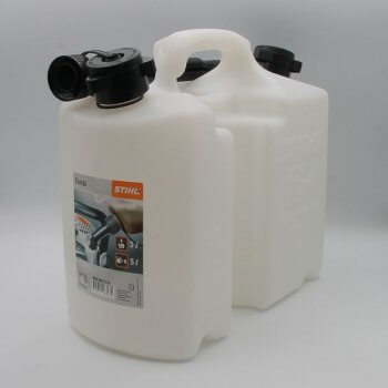 Tanica Combinata Stihl Per Carburante E Olio Catena - Doppio Scomparto, 5L + 3L, Colore Arancione
