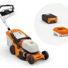 Tagliaerba a trazione a batteria Stihl RMA443.3PV completo di Caricabatteria AL301 e Batteria AP200s