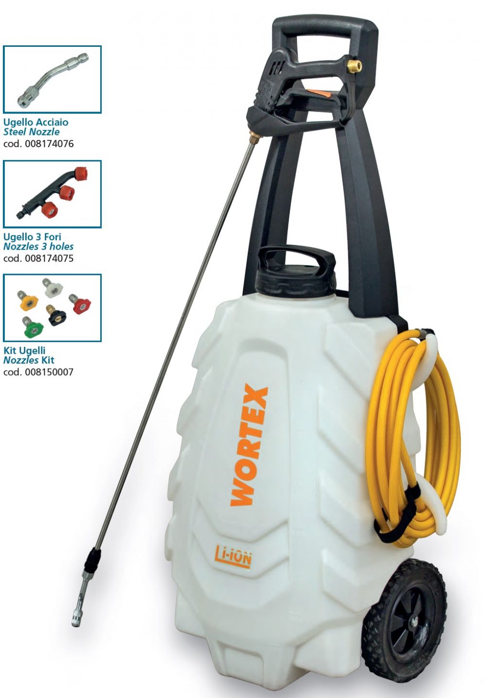 Irroratore trolley a batteria Wortex TW-18-30 lt. Atomizzatori Memigavi.it