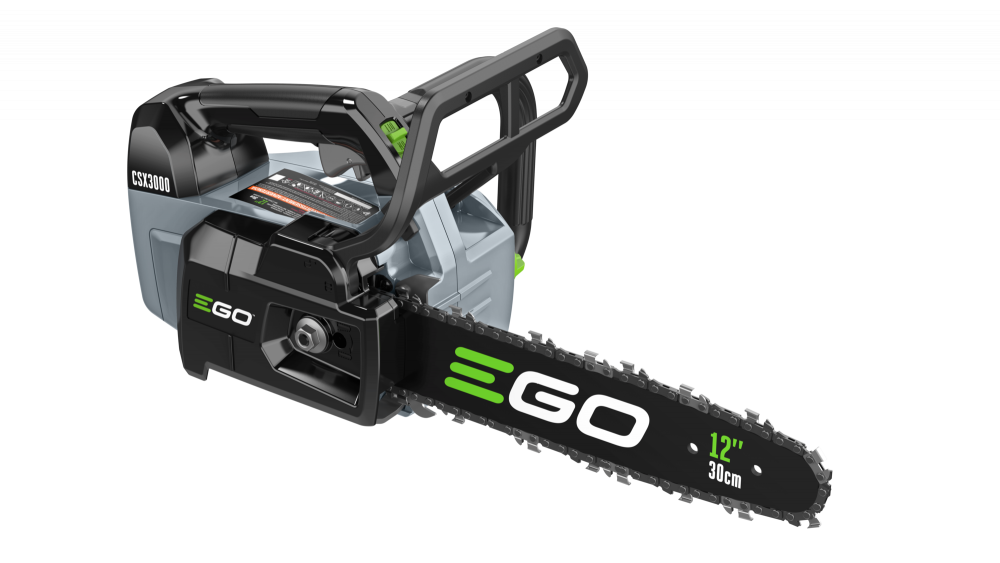EGO Power Motosega da potatura PRO X a batteria CSX3000 completo di batteria da 4,0 Ah e caricabatteria rapido CH5500E Ego Power PRO X gamma professionale Memigavi.it