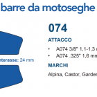 Catena Maya dente semitondo lungo 3/8P-1,3 maglie 50 spranga da cm. 35 - 14" per STIHL MS200T - MS201T - immagine 2