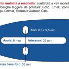 Barra MAYA 1/4" - 1,1 mm. 52 maglie cm. 20 adattabile ai vari modelli di motosega da potatura - immagine 2