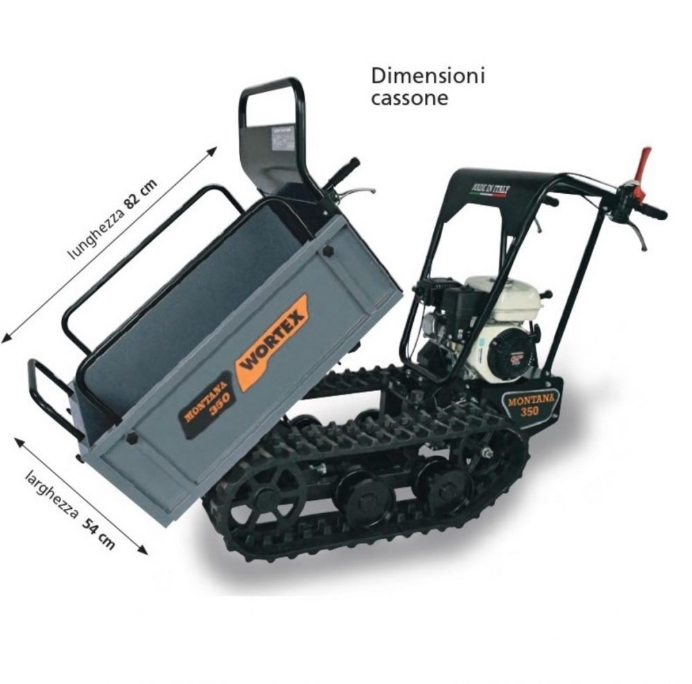 Wortex Motocarriola MONTANA 350 HONDA Transporter Cingolati Memigavi.it