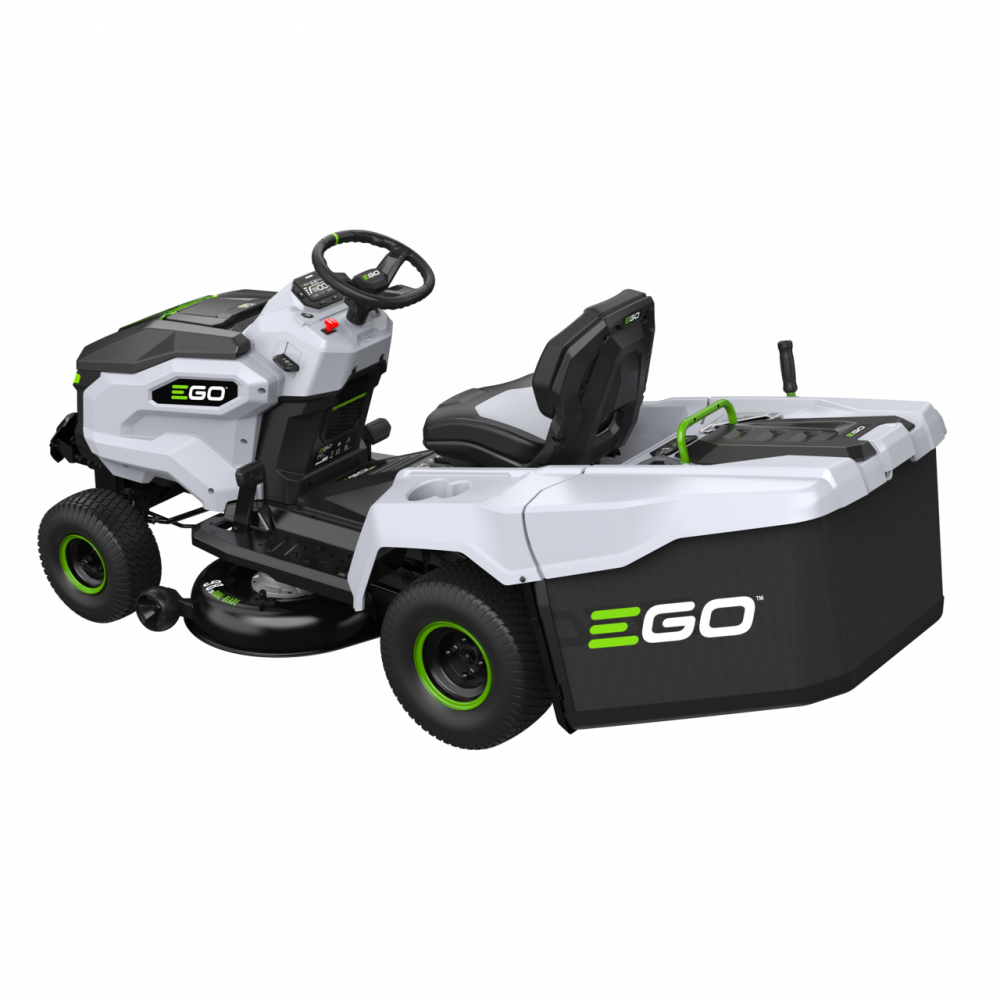 EGO Power Trattorino a batteria TR3801E-B taglio 98 cm. con raccolta con 2 batterie OMAGGIO e Caricabatteria 1600W incluso Ego Power gamma CONSUMER Memigavi.it