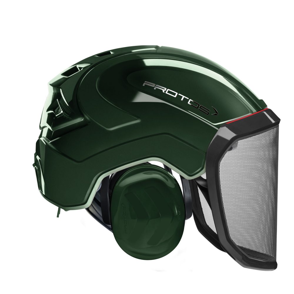 Casco PFANNER Protos Integral Forest senza sottogola total Olive Attrezzatura Tree Climbing Memigavi.it