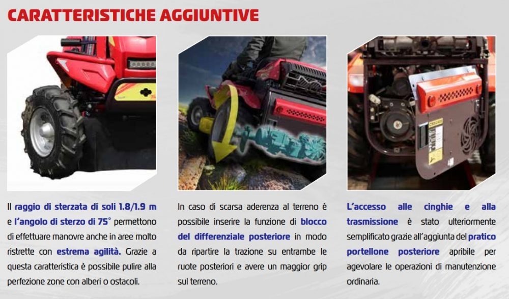 Tagliaerba idrostatico CMX1402H 4WD CANYCOM Macchine per erba alta ! Memigavi.it