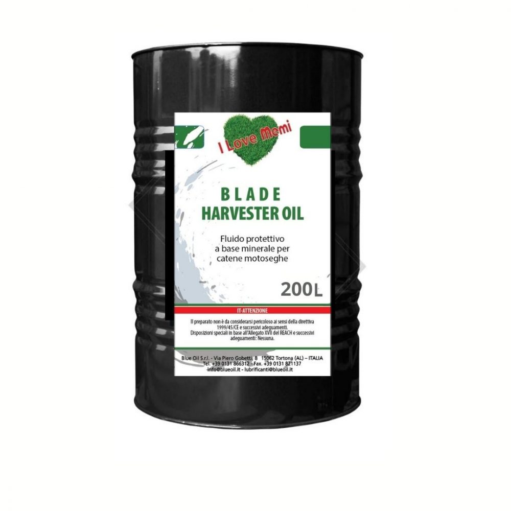 Protettivo minerale Blade HARVESTER Oil 200 Litri Lubrificante per Catene Motosega Memigavi.it