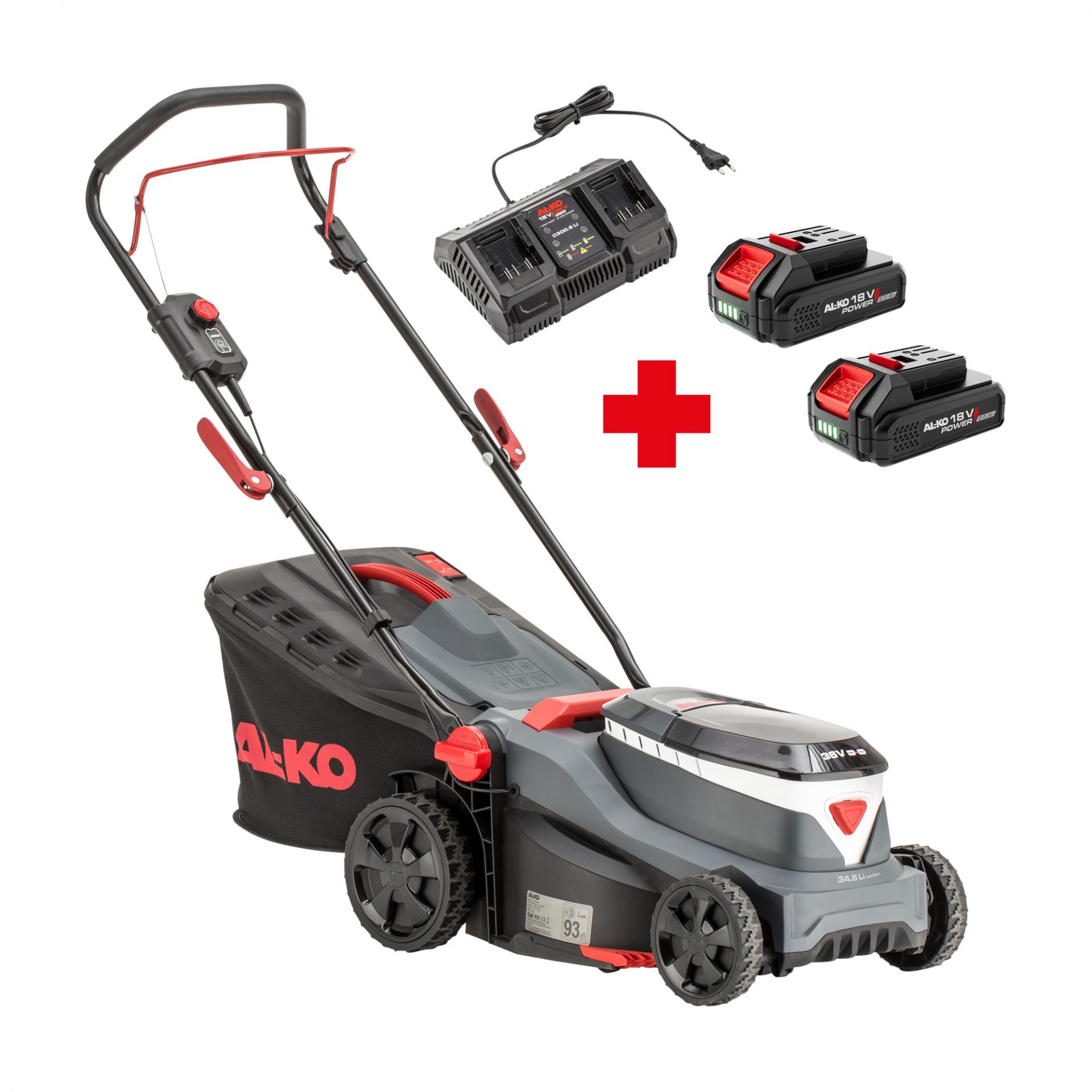 Tagliaerba a spinta a batteria Easy 34.6 Li completo di 2 batterie da 18V-36V e caricabatteria AL-KO Tagliaerba Memigavi.it Tagliaerba a spinta a batteria Easy 34.6 Li completo di 2 batterie da 18V-36V e caricabatteria AL-KO Tagliaerba Memigavi.it