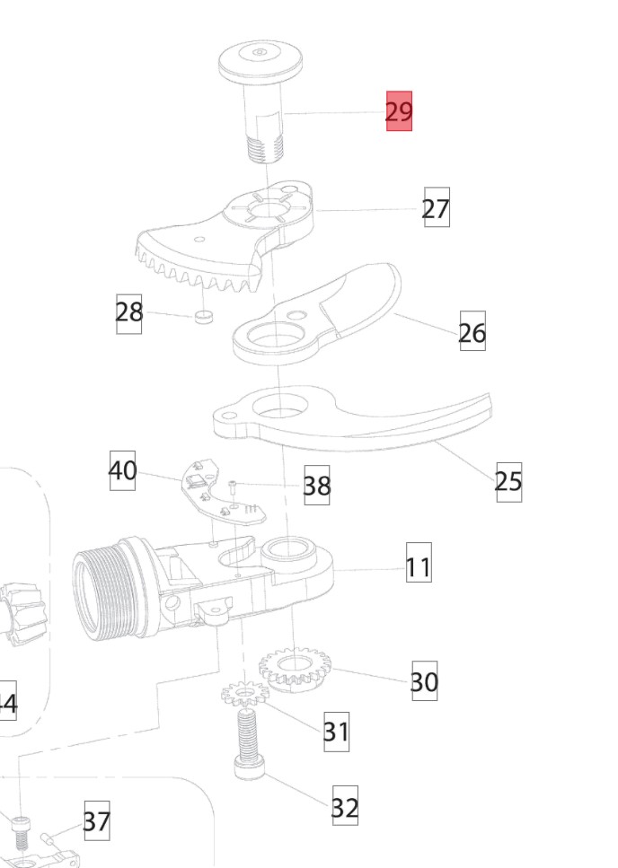 Perno Lame per PS 23-25 FASTER Blue Bird Lame e controlame per Forbici Memigavi.it Perno Lame per PS 23-25 FASTER Blue Bird Lame e controlame per Forbici Memigavi.it