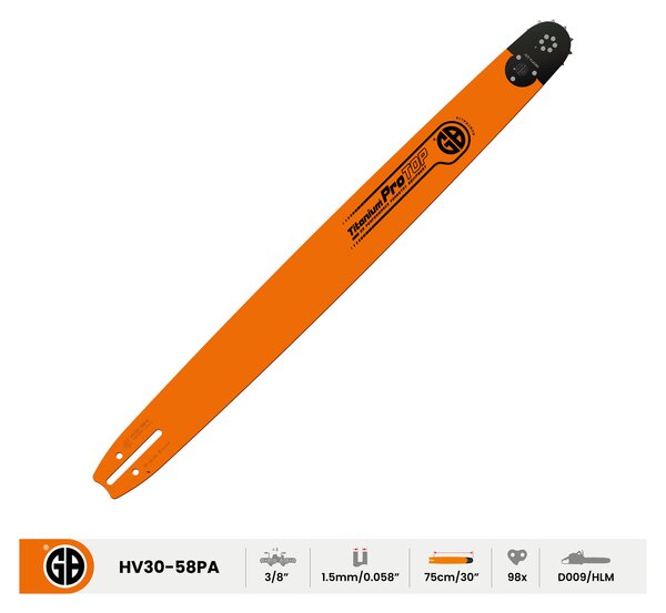 Barra GB Titanium ProTOP 3/8″, 1,5 mm, 75 cm Attacco HUSQVARNA 009 Accessori per motosega Memigavi.it Barra GB Titanium ProTOP 3/8″, 1,5 mm, 75 cm Attacco HUSQVARNA 009 Accessori per motosega Memigavi.it