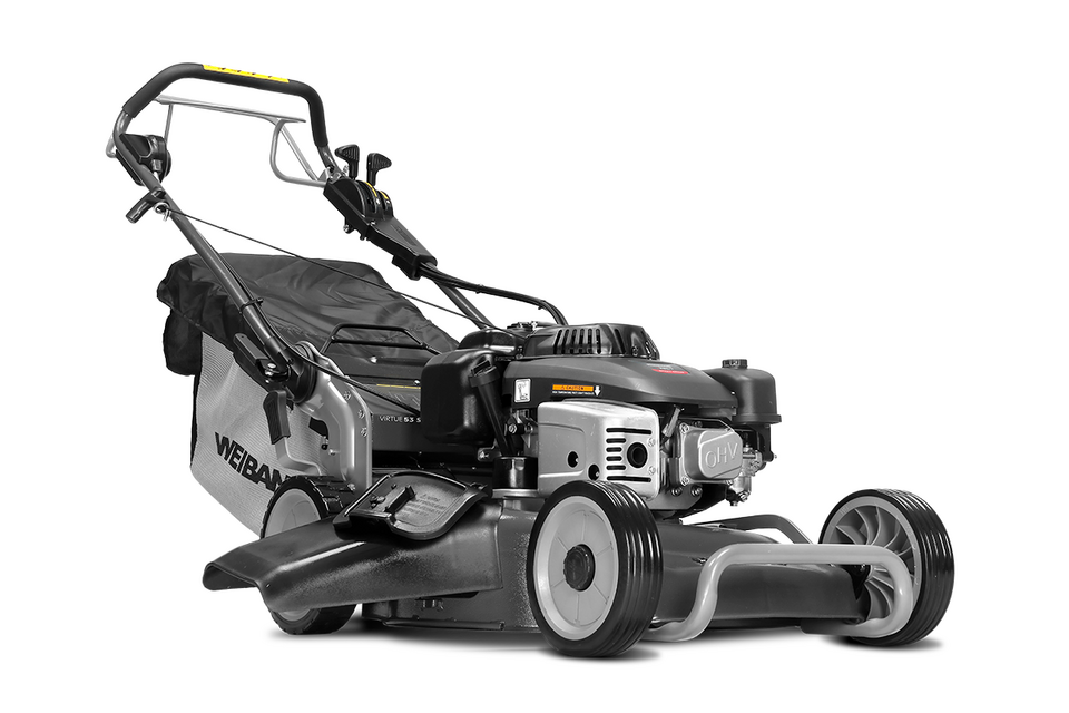 Tagliaerba a scoppio semovente 3in1 WB538SCV3BLV trasmissione cardanica a tre velocità con frizione freno lama Low Vibration WEIBANG Tagliaerba Memigavi.it